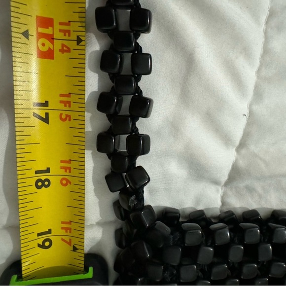 THE SAK Collection Small Beaded Fun Purse Bag Travel Summer EUC Unique Mini Blk - Picture 9 of 12